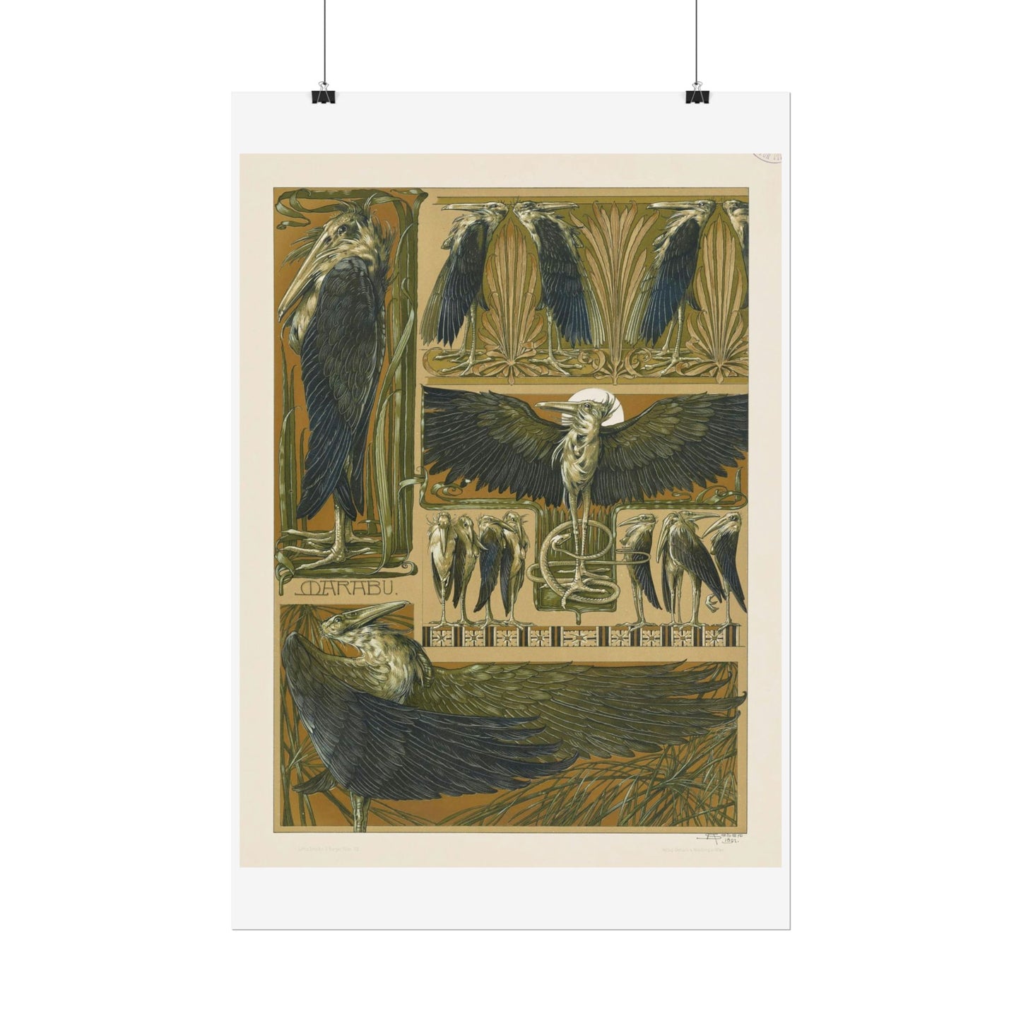 Cranes - from "The Animal in Decorative Art"