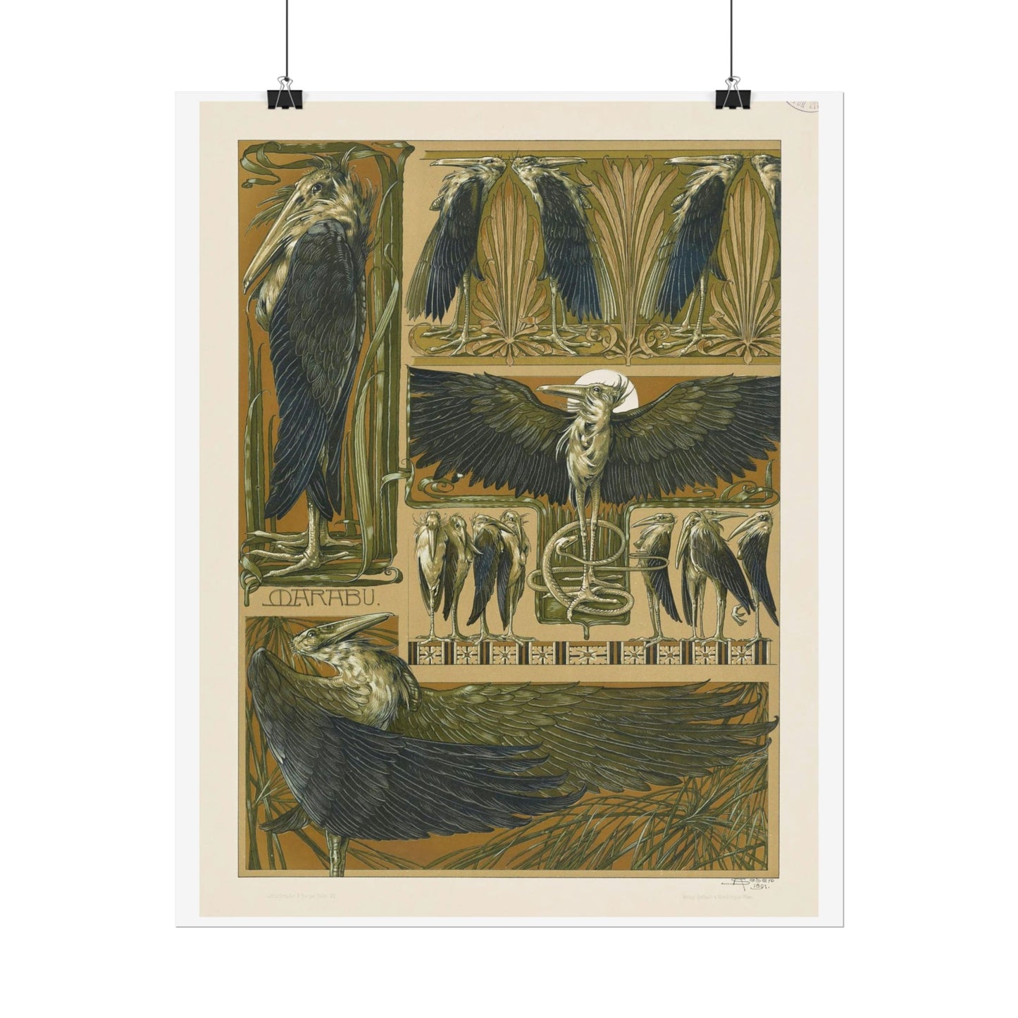 Cranes - from "The Animal in Decorative Art"