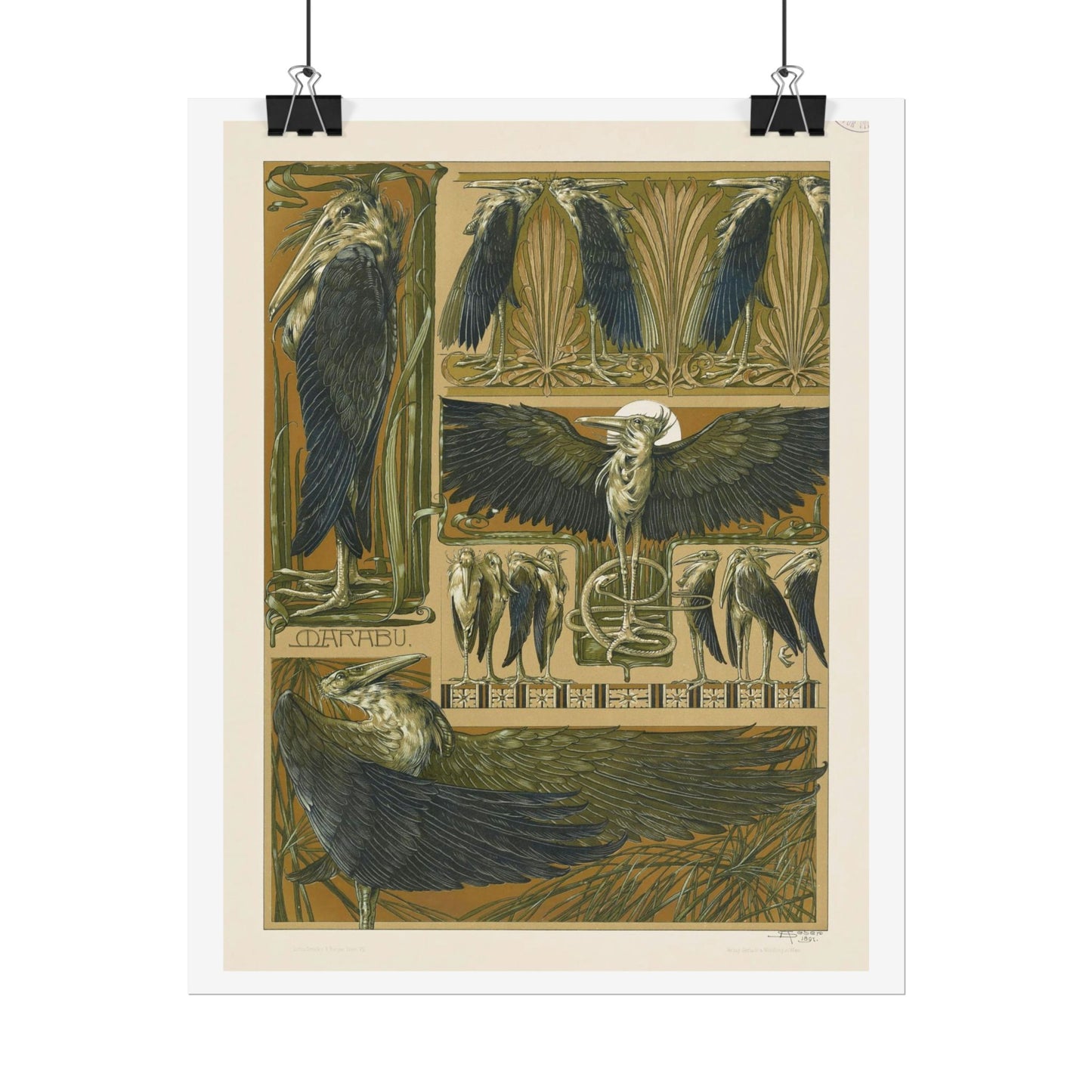 Cranes - from "The Animal in Decorative Art"