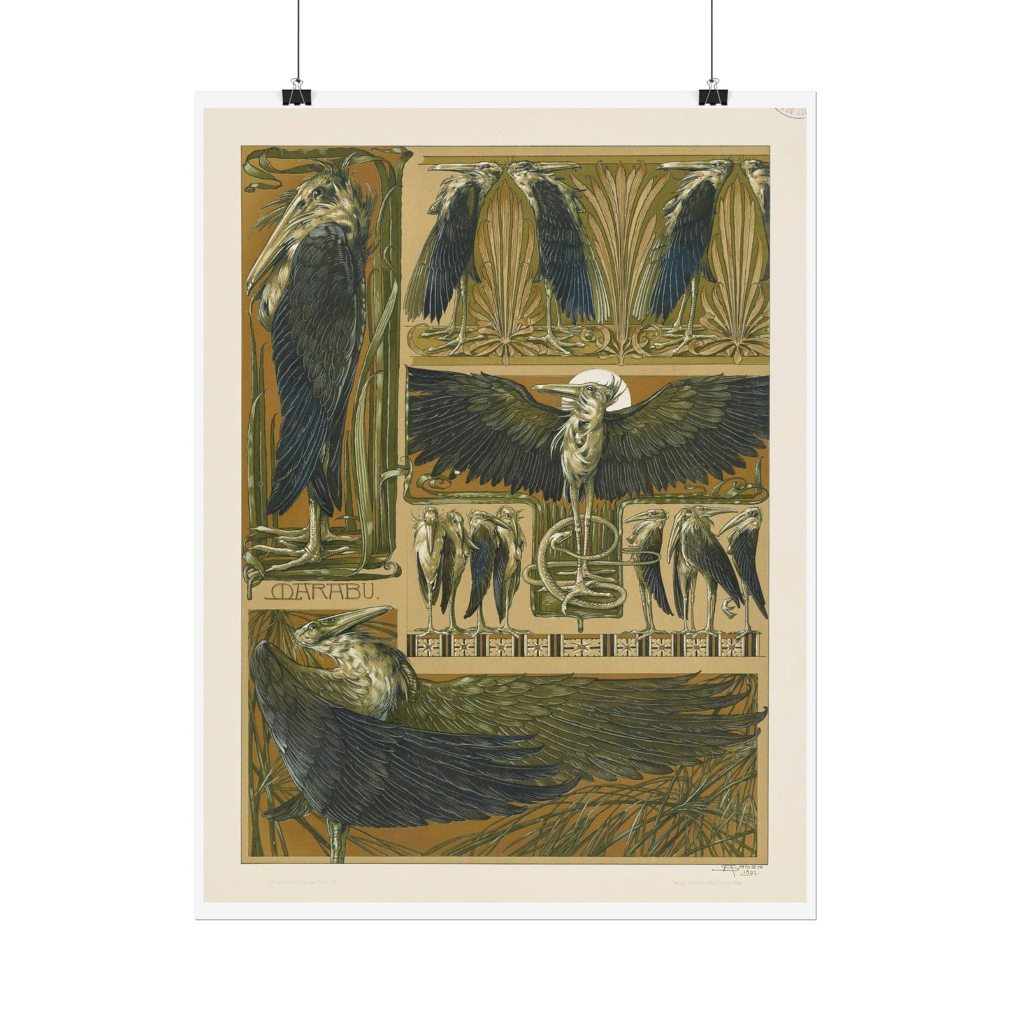 Cranes - from "The Animal in Decorative Art"