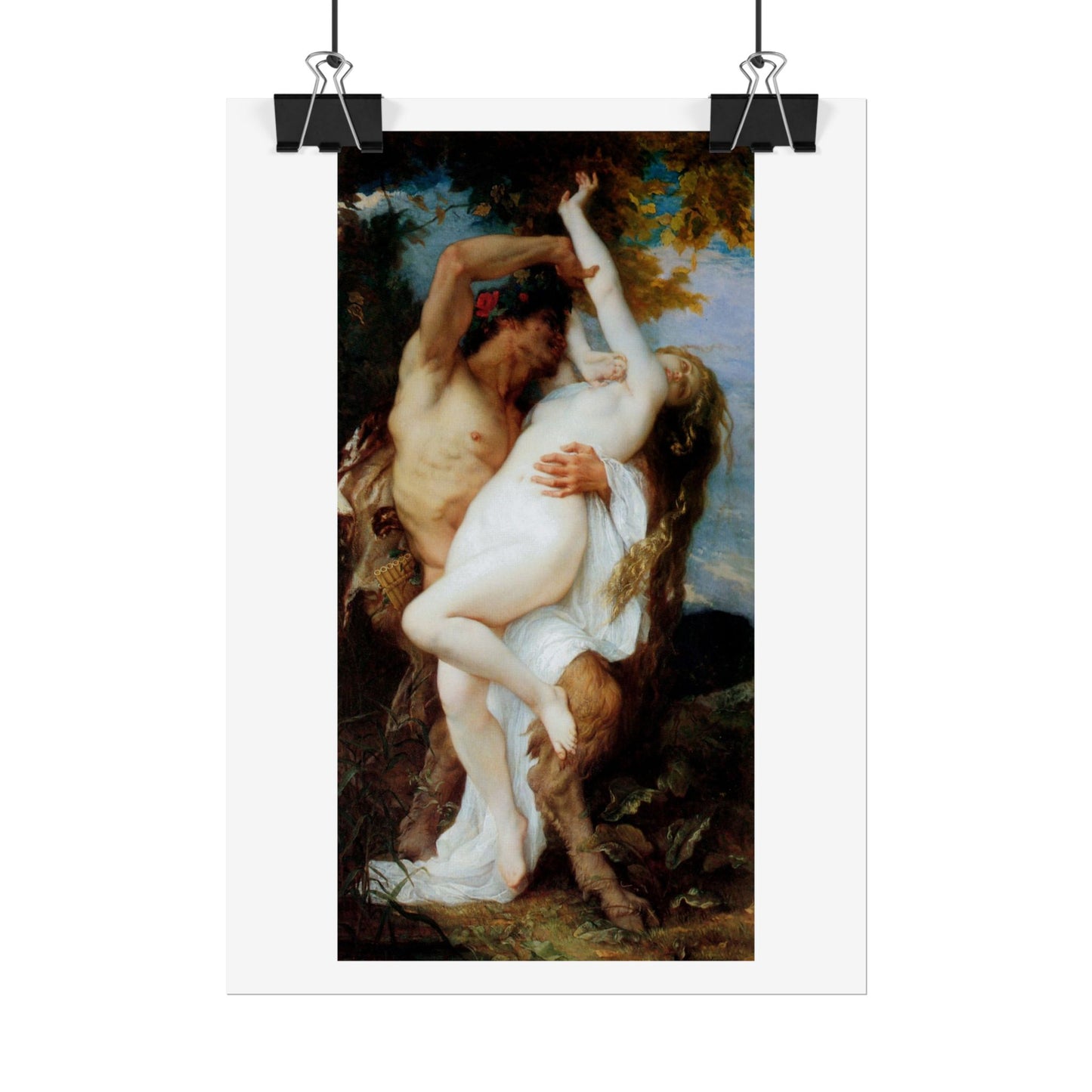 Nymph abducted by a Satyr