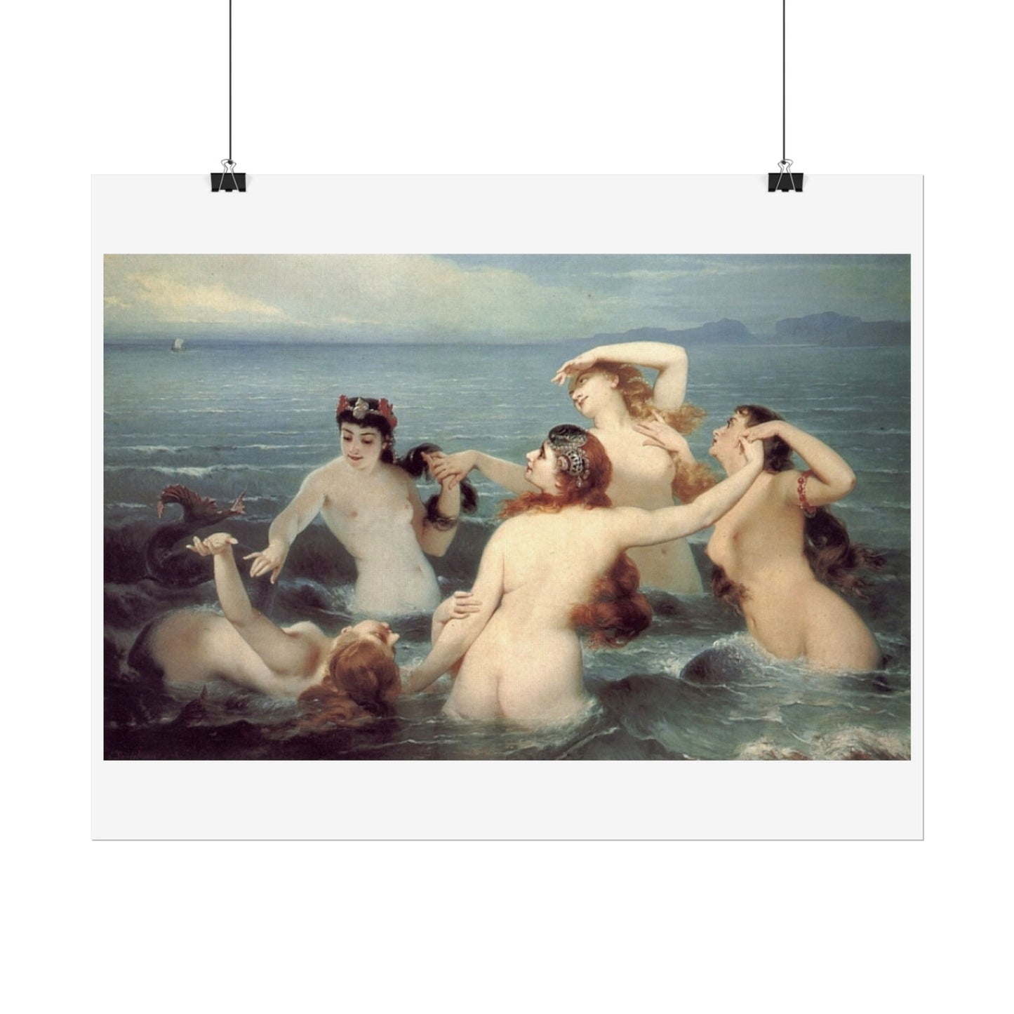 Mermaids Frolicking in the Sea