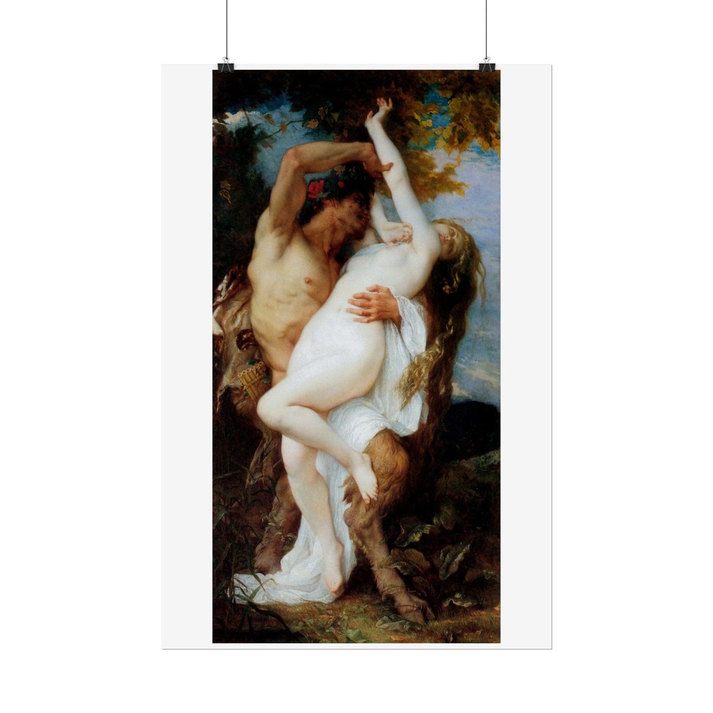 Nymph abducted by a Satyr