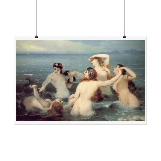 Mermaids Frolicking in the Sea