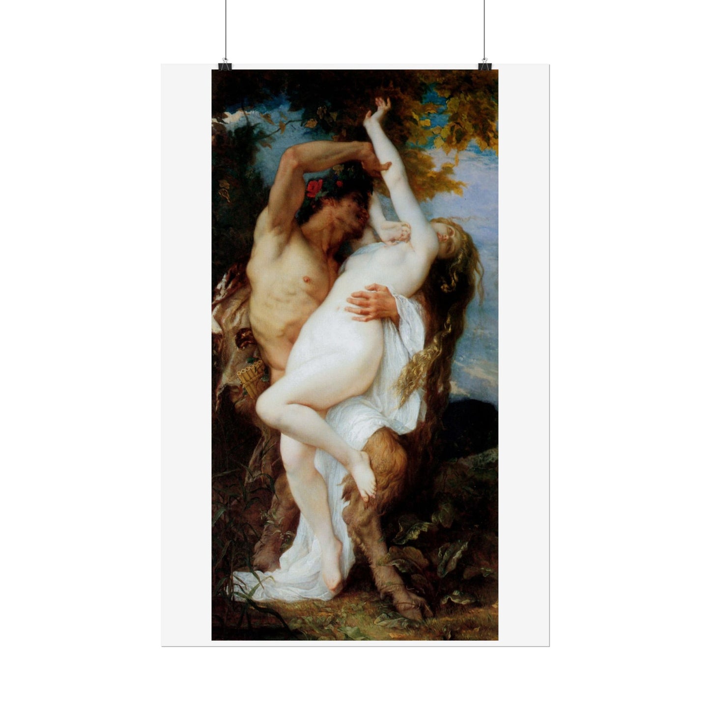 Nymph abducted by a Satyr